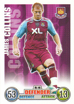 James Collins West Ham United 2007/08 Topps Match Attax #292